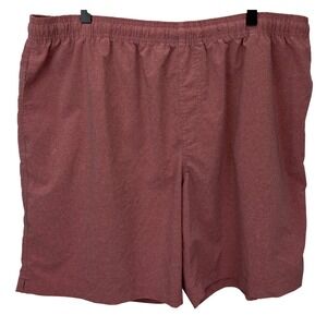 Chubbies Hybrid Swim Gym 8" Shorts Mens Size 2XL Clay Red Activewear Beach